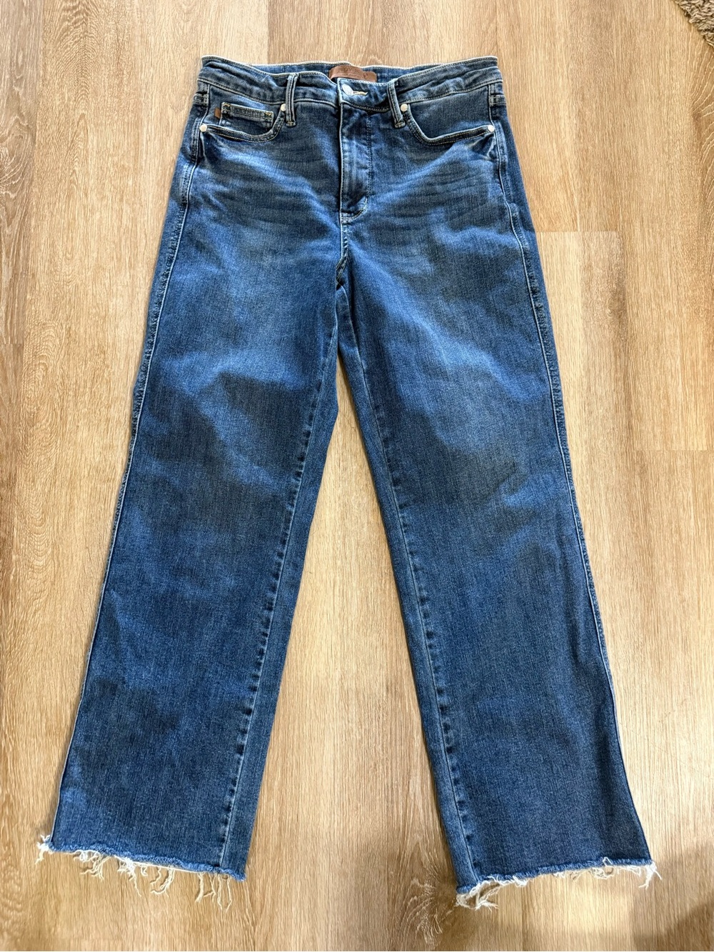 Judy Blue Mid-Rise Tummy Control Straight Denim Jeans Size 11/30